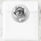 目の覗き穴 ラウンドシール (バッグ)