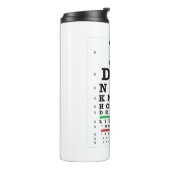 目の試験-すすれた贈り物男性女性 タンブラー (回転左)