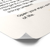 目の詩を感動的開く ポスター (角)