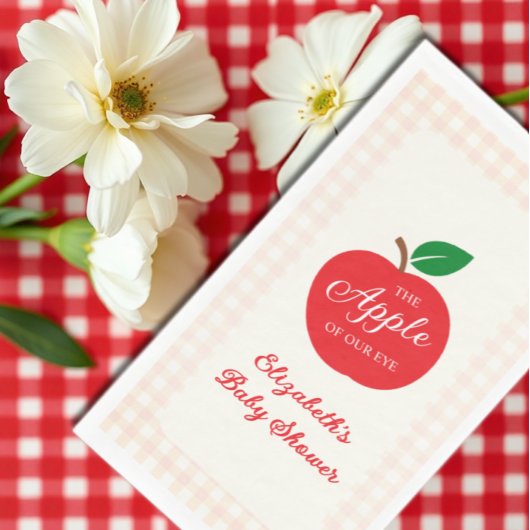 目の赤ちゃんシャワーのリンゴ