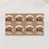 目の赤ちゃんシャワーのリンゴ エンクロージャーカード (裏面)