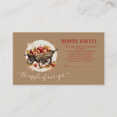 目の赤ちゃんシャワーのリンゴ エンクロージャーカード (正面)