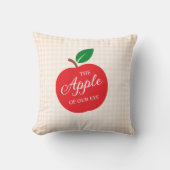 目の赤ちゃんシャワーのリンゴ クッション (正面)