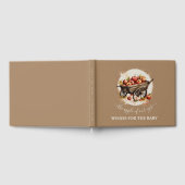 目の赤ちゃんシャワーのリンゴ ゲストブック (全面)