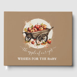 目の赤ちゃんシャワーのリンゴ ゲストブック