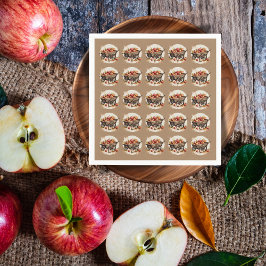 目の赤ちゃんシャワーのリンゴ スタンダードカクテルナプキン