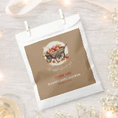 目の赤ちゃんシャワーのリンゴ フェイバーバッグ (クリップ留めされた状態)