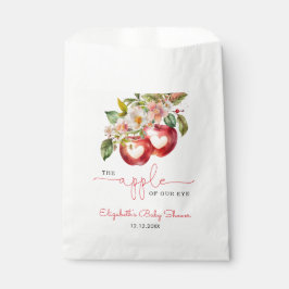 目の赤ちゃんシャワーのリンゴ フェイバーバッグ