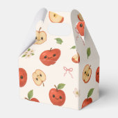 目の赤ちゃんシャワーのリンゴ フェイバーボックス (裏面サイド)