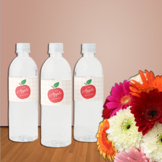 目の赤ちゃんシャワーのリンゴ ペットボトルラベル