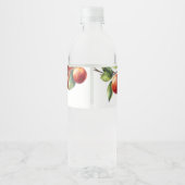 目の赤ちゃんシャワーのリンゴ ペットボトルラベル (裏面)