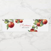 目の赤ちゃんシャワーのリンゴ ペットボトルラベル (シングルラベル)