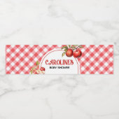 目の赤ちゃんシャワーのリンゴ ペットボトルラベル (シングルラベル)