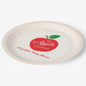 目の赤ちゃんシャワーのリンゴ ペーパープレート (アングル)