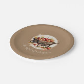 目の赤ちゃんシャワーのリンゴ ペーパープレート (アングル)