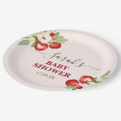 目の赤ちゃんシャワーのリンゴ ペーパープレート (アングル)