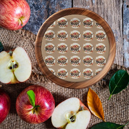 目の赤ちゃんシャワーのリンゴ ペーパープレート