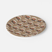 目の赤ちゃんシャワーのリンゴ ペーパープレート (アングル)