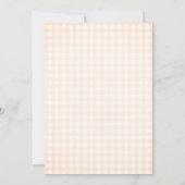 目の赤ちゃんシャワーのリンゴ 招待状 (裏面)