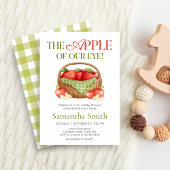 目の赤ちゃんシャワーのリンゴ 招待状