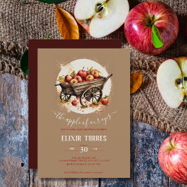 目の赤ちゃんシャワーのリンゴ 招待状