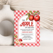 目の赤ちゃんシャワーのリンゴ 招待状