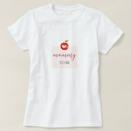 目の赤ちゃんシャワーのリンゴ Tシャツ