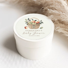 目の赤ん坊のリンゴはステッカーを好む ラウンドシール