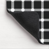 目の錯覚のデザインの消失の黒い点 マウスパッド (コーナー)