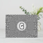 目の錯覚のモノグラムG 招待状 (スタンド正面)