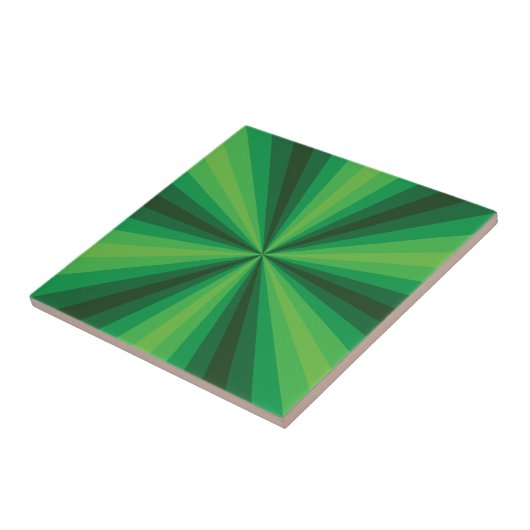 目の錯覚の緑のタイル タイル (側面)