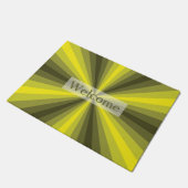 目の錯覚の黄色の玄関マット ドアマット (アングル)