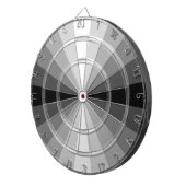 目の錯覚の黒の投げ矢板 ダーツボード (正面右)