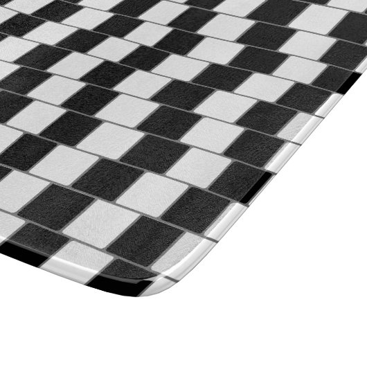 目の錯覚は正方形の黒を並べます カッティングボード (角)