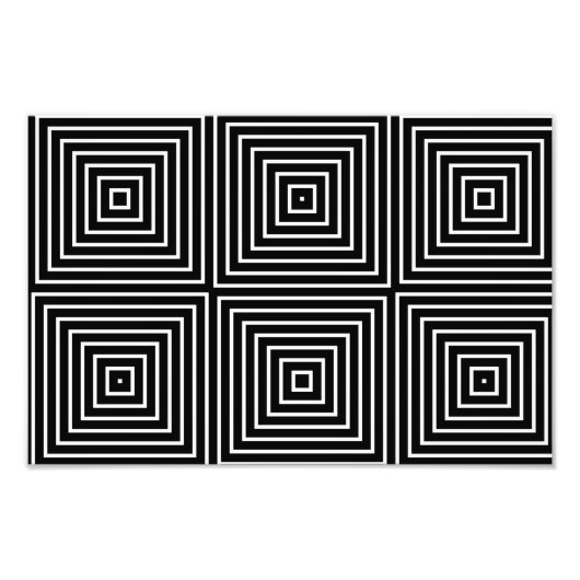 目の錯覚を正方形にする フォトプリント            (正面)