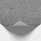 目の錯覚パターン ラッピングペーパー (角)