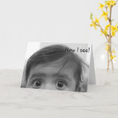 目の錯覚誕生日 カード (黄色い花)