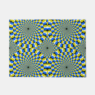 目の錯覚18x24のドア・マット ドアマット