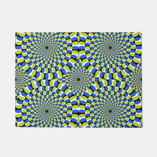 目の錯覚18x24のドア・マット ドアマット (正面)