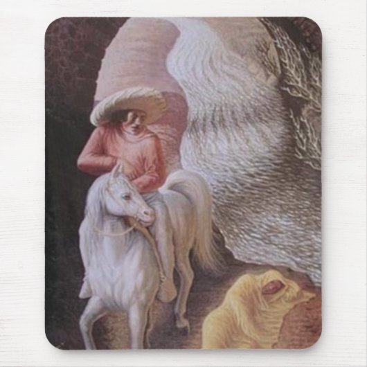 目の錯覚 マウスパッド (正面)