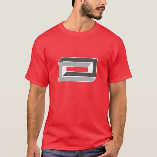 目の錯覚-煉瓦 Tシャツ (正面)