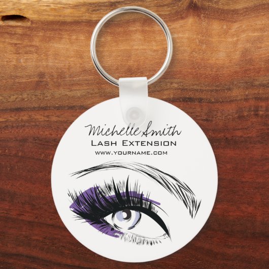 目の長いまつげLash拡張アイコン キーホルダー (正面)