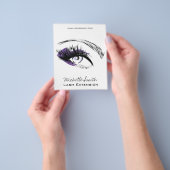 目の長いまつげLash拡張アイコン チラシ (手)