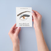 目の長いまつげLash拡張アイコン チラシ (手)