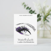 目の長いまつげLash拡張アイコン ポストカード (スタンド正面)