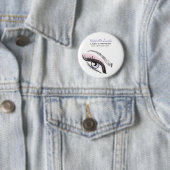 目の長いまつげLash拡張アイコン 缶バッジ (インサイチュ)