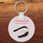 目の長いlashesラッシュエクステンションブランディング キーホルダー (正面)