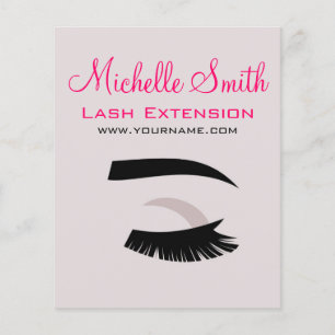 目の長いlashesラッシュエクステンションブランディング チラシ