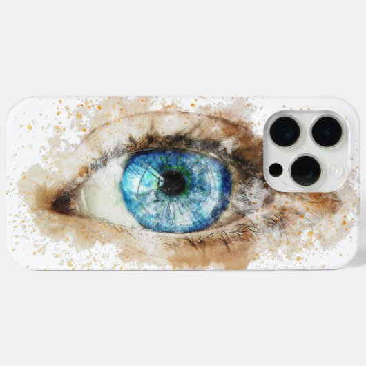 目の電話用ケース Case-Mate iPhoneケース (裏面 (横))