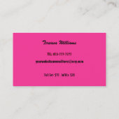 目の鞭延長名刺 名刺 (裏面)